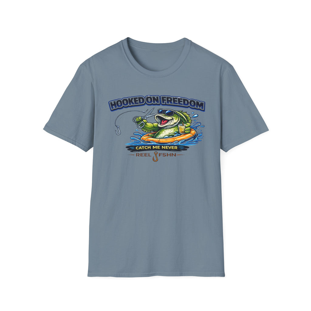 Hooked On Freedom Catch Me Never T-Shirt