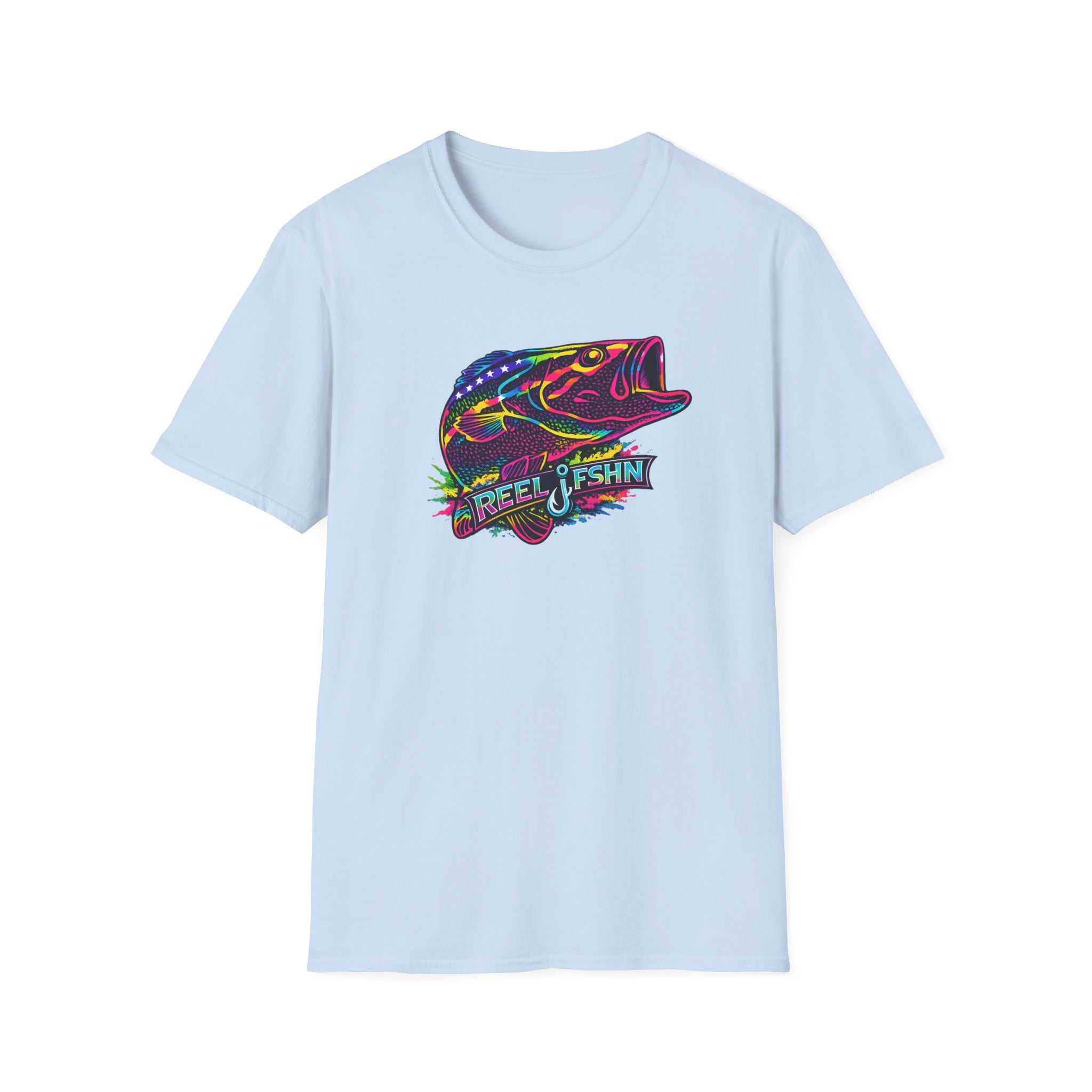 Funky Bass with REEL FSHN Logo T-Shirt