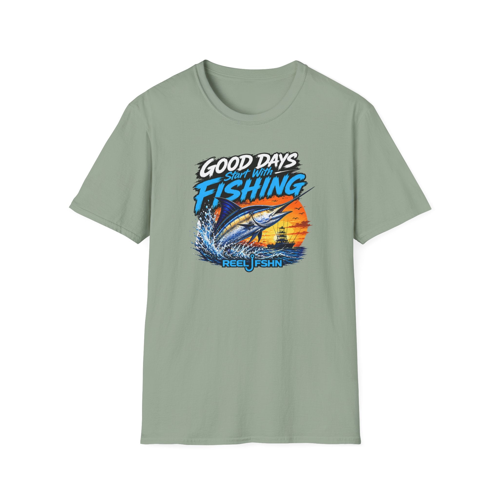 Good Days Start With Fishing Marlin T-Shirt