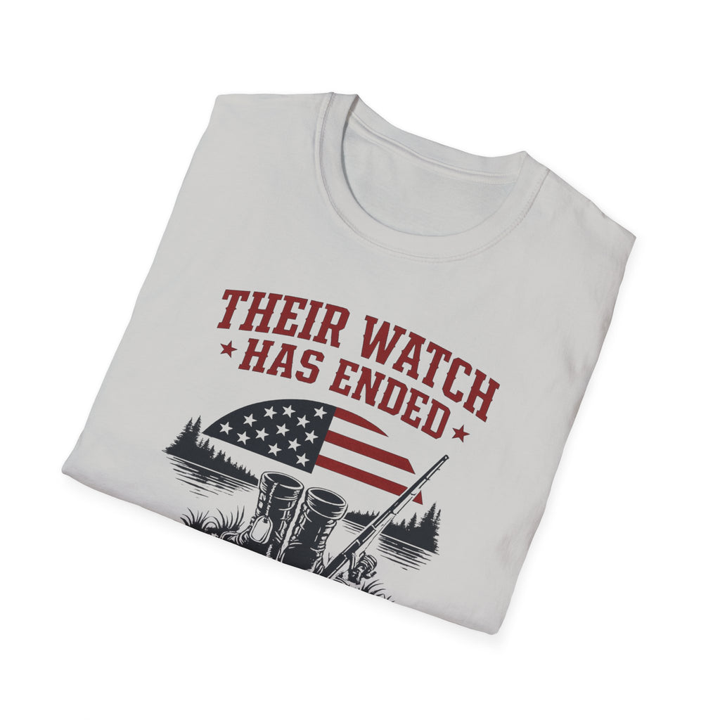 Their Watch Has Ended Our Freedom Continues T-Shirt