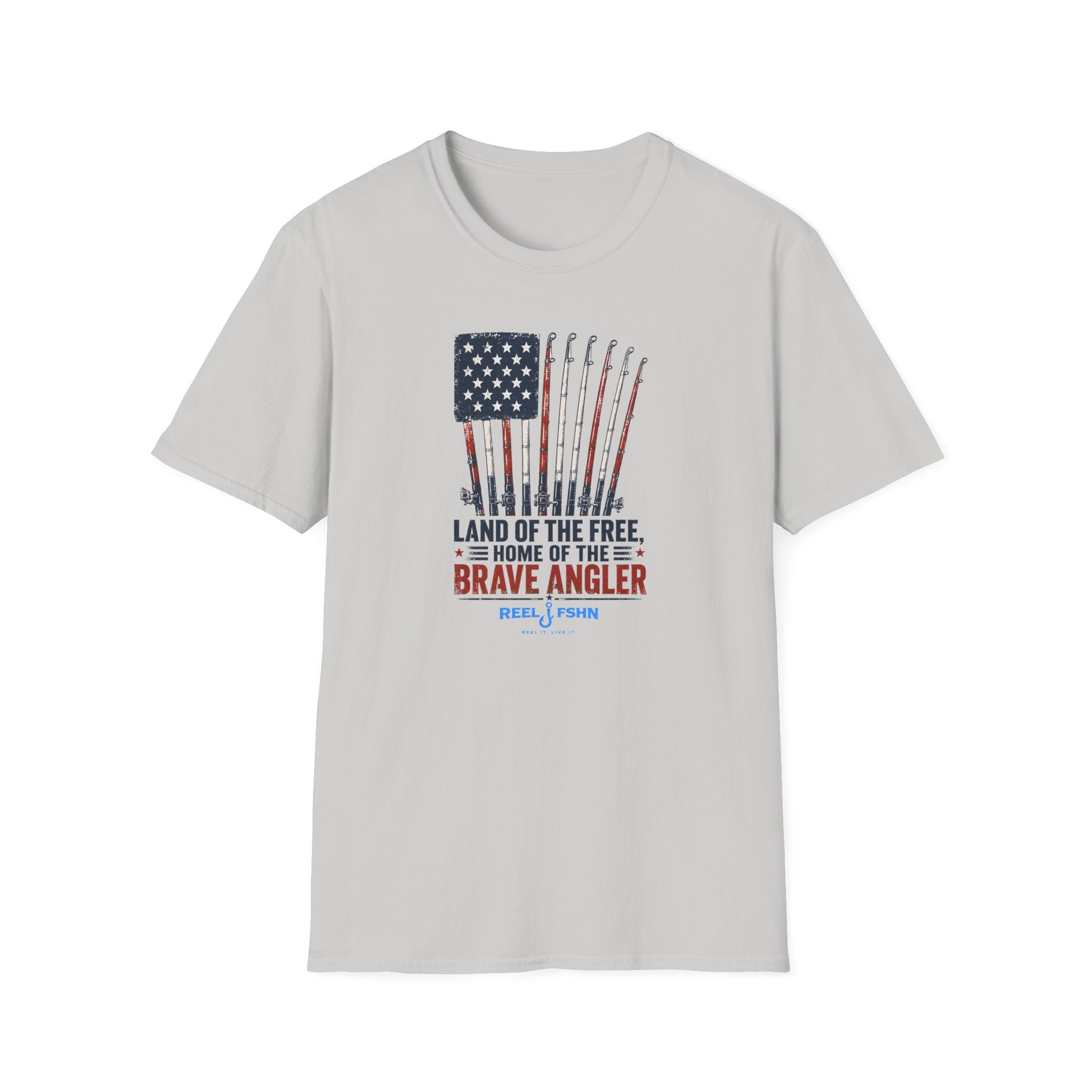 Land Of The Free Home Of The Brave Angler T-Shirt