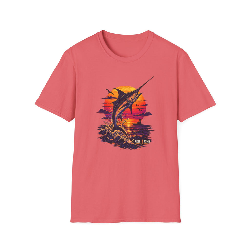 Marlin Sunset Silhouette  T-Shirt