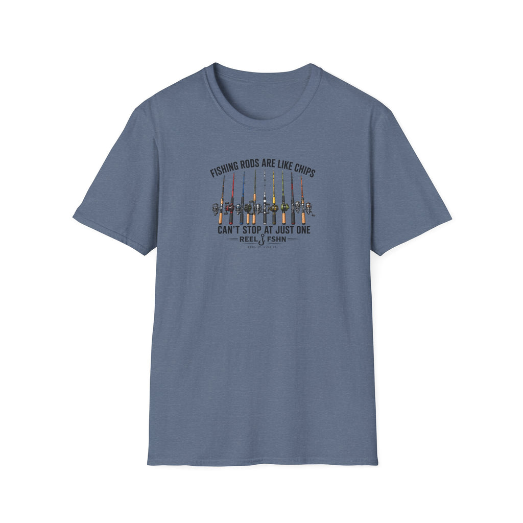 Fishing Rods Are Like Chips Can't Stop At One T-Shirt