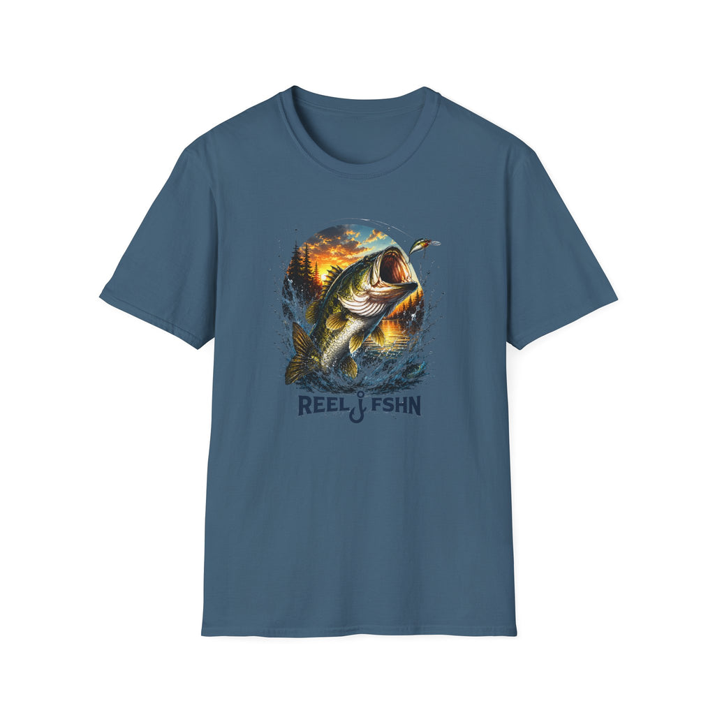 Bass Jumping Out of Water  T-Shirt