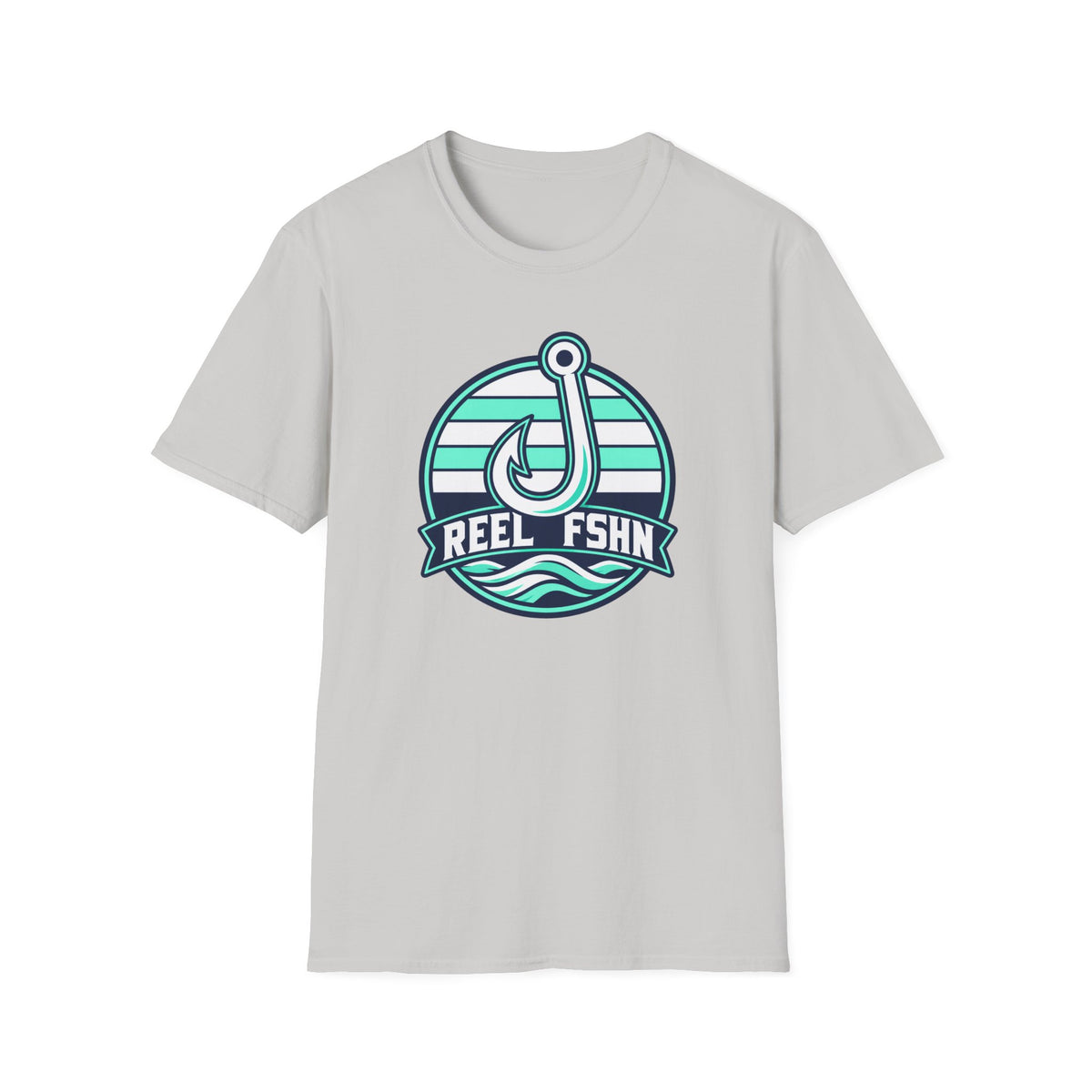 White & Seafoam Hook T-Shirt