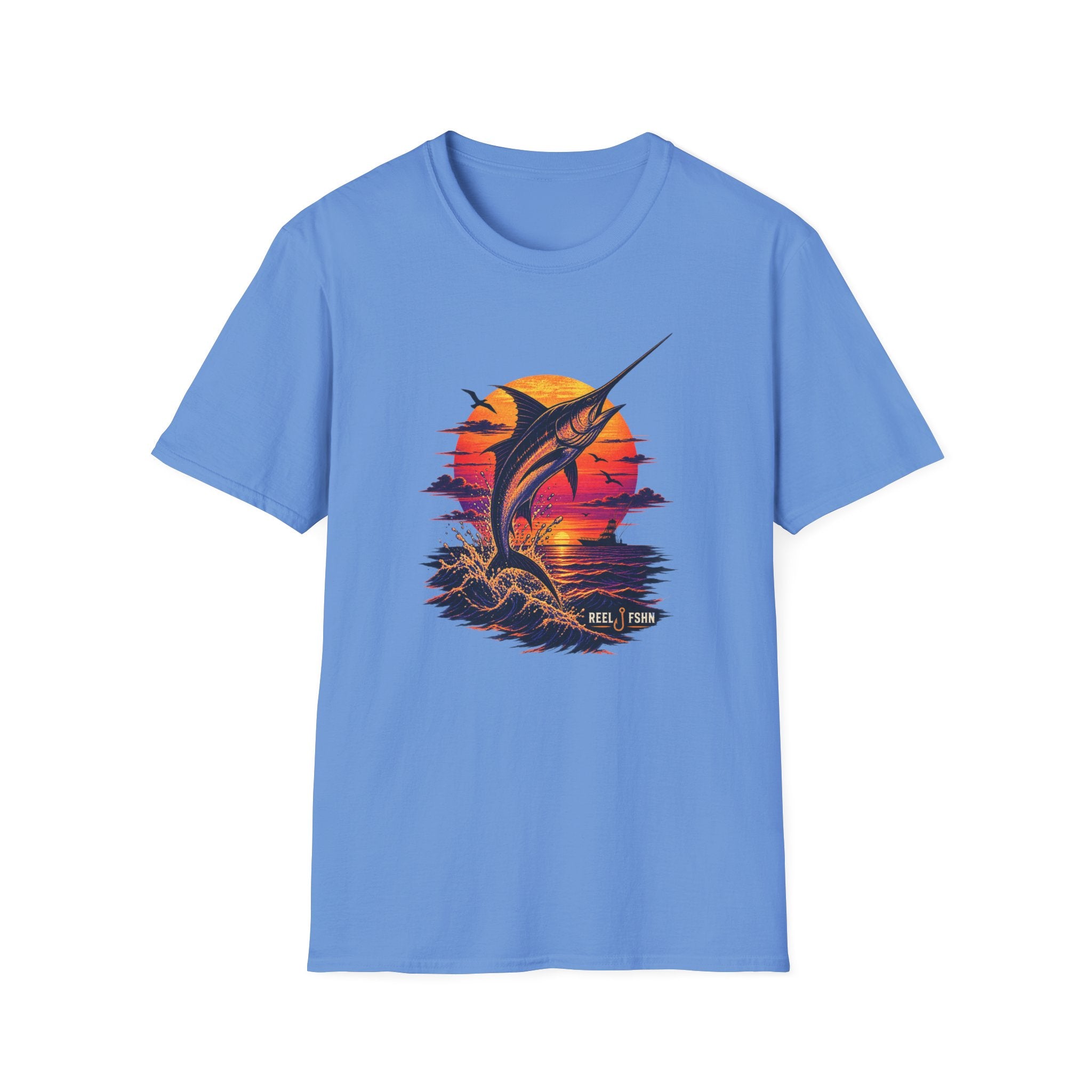Marlin Sunset Silhouette  T-Shirt