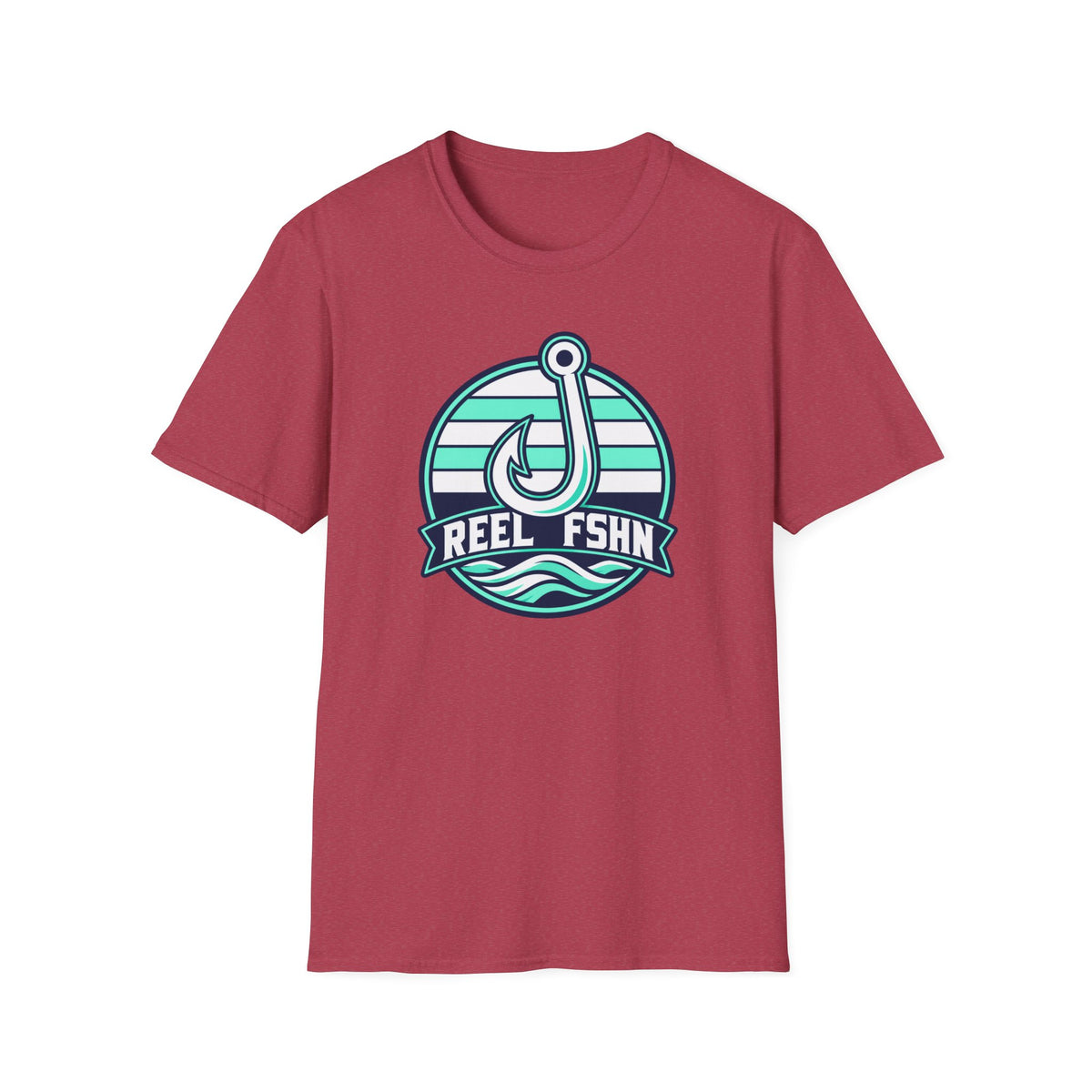 White & Seafoam Hook T-Shirt