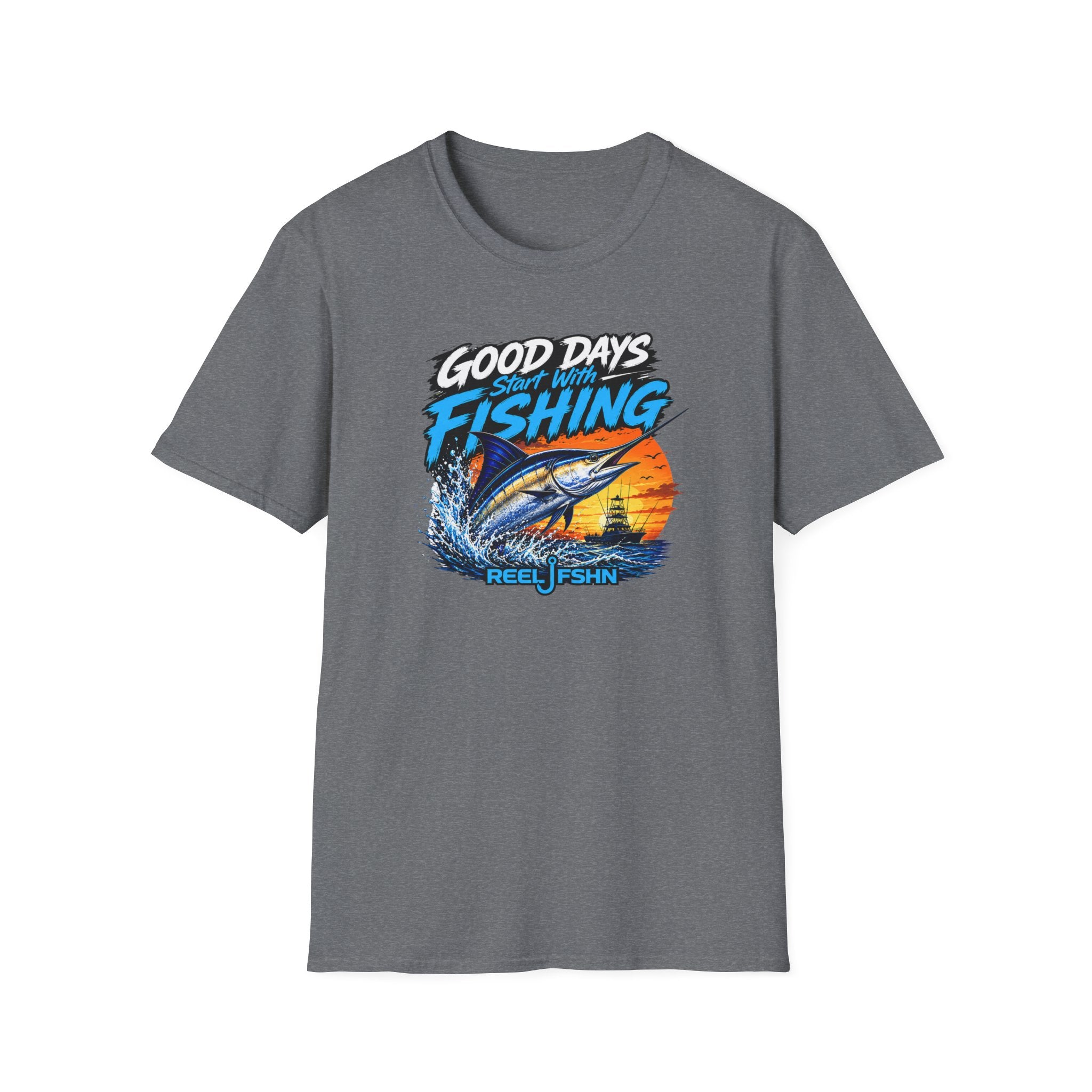 Good Days Start With Fishing Marlin T-Shirt