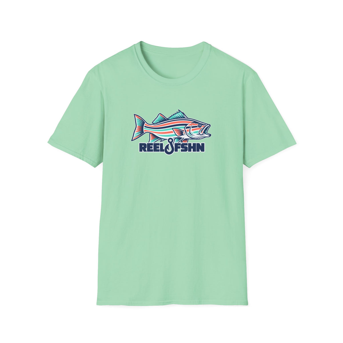Striped Seafoam Bass T-Shirt