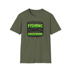 Weekend Forecast: Fishing with No Chance Of Housework T-Shirt