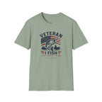 Veteran I Fish I Serve I Sacrifice I Am Proud T-Shirt