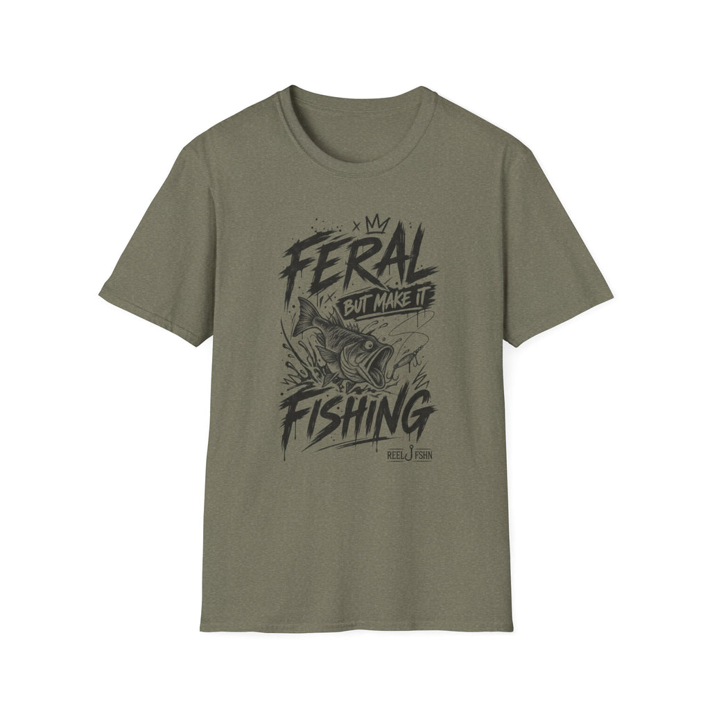 Feral But Make It Fishing T-Shirt