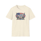 American Flag with Two Rods T-Shirt