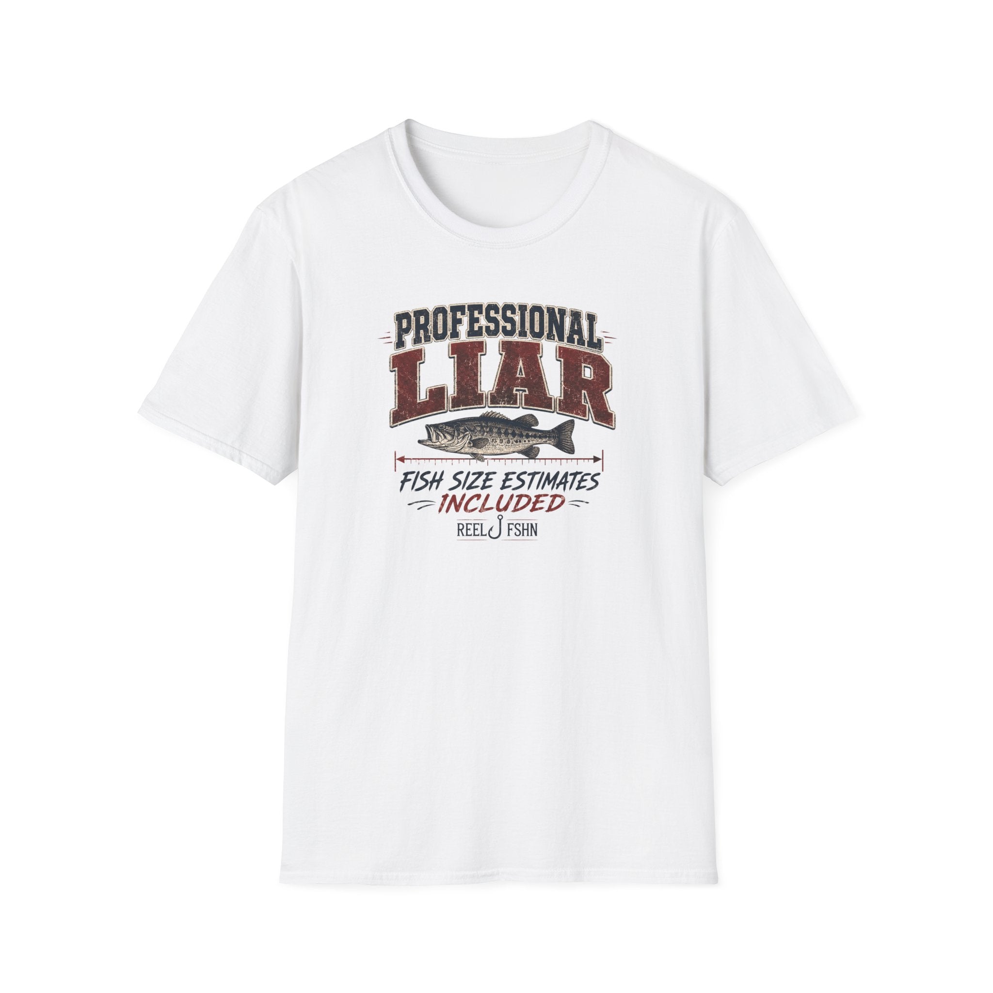 Professional Liar Fish Size Estimates Included T-Shirt