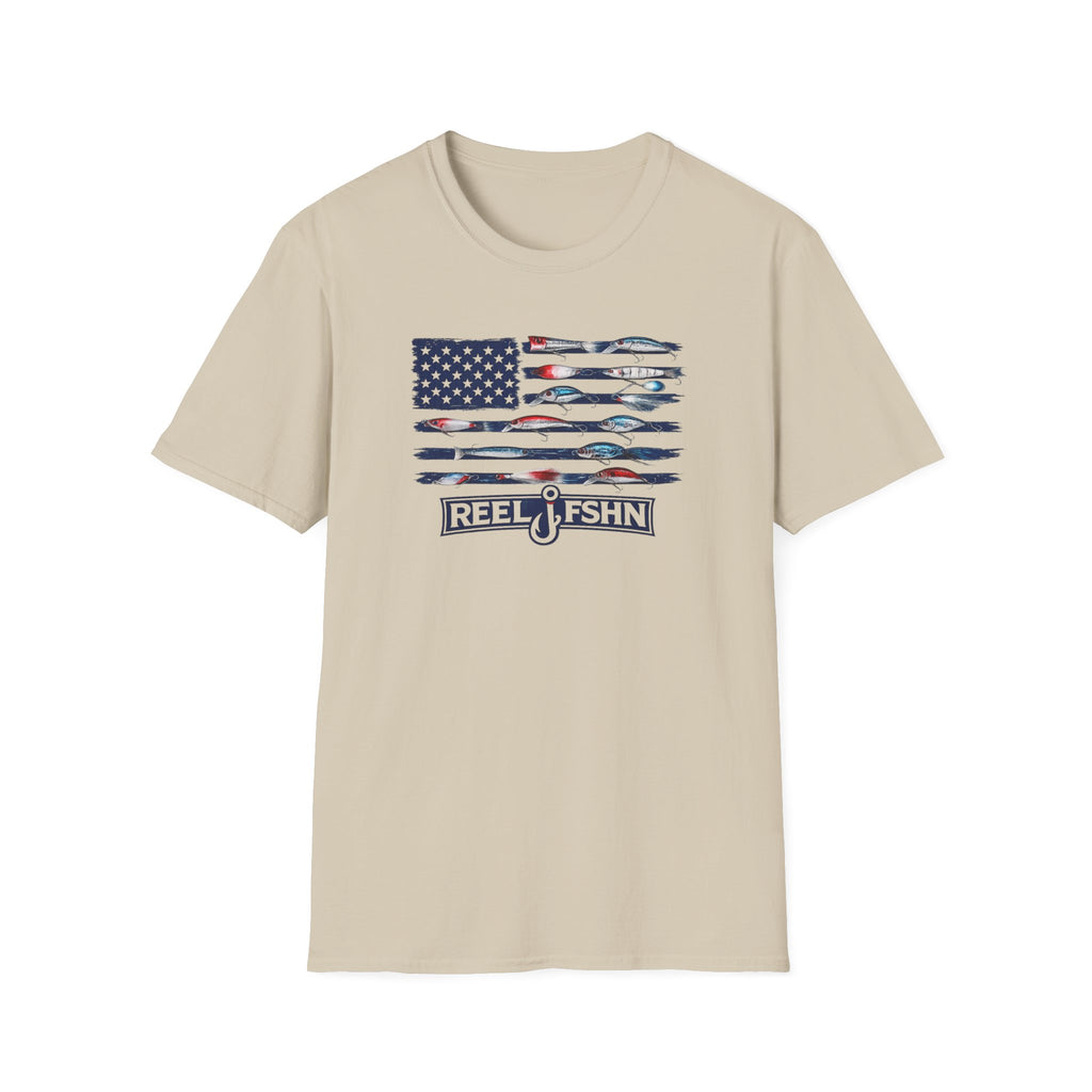 American Flag Lures T-Shirt