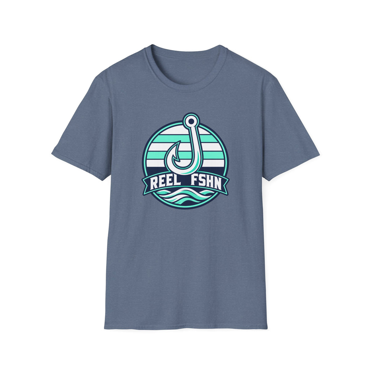 White & Seafoam Hook T-Shirt