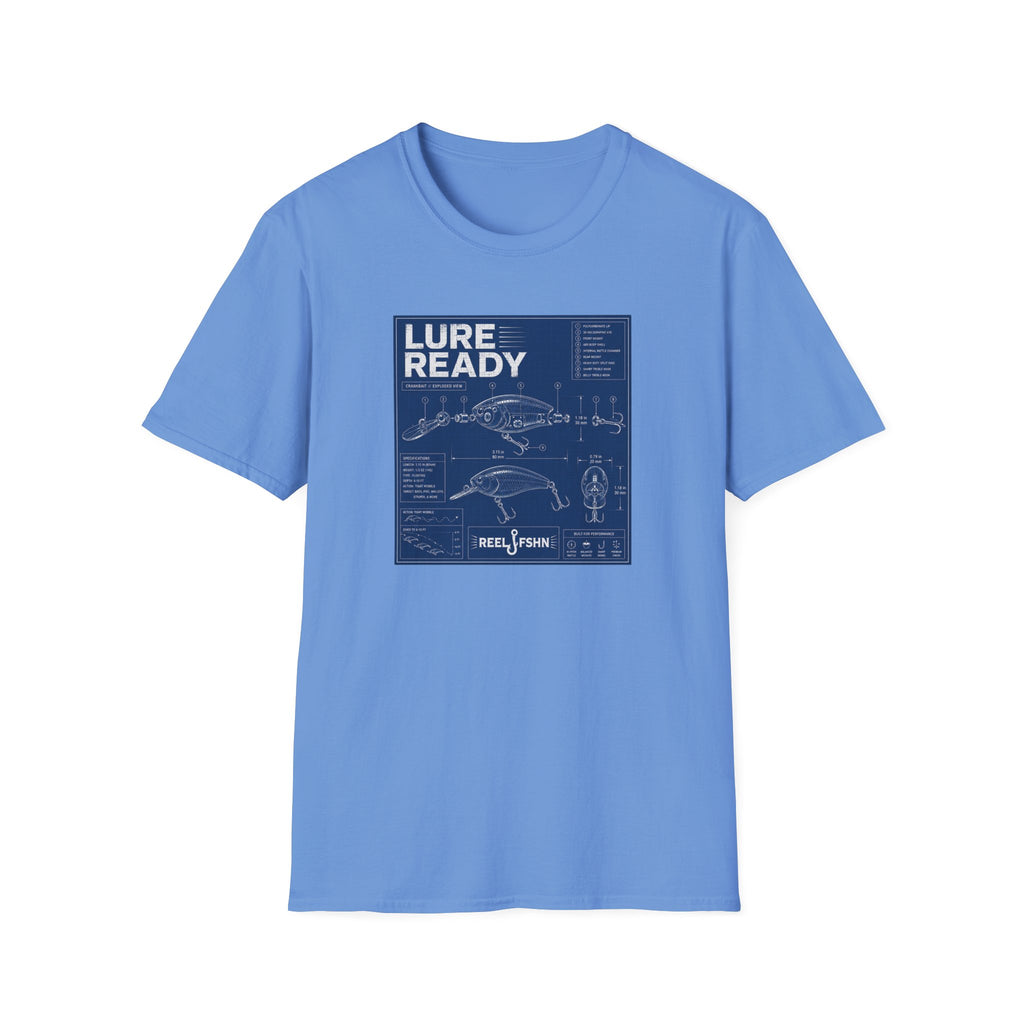 Lure Ready Blue Print  T-Shirt
