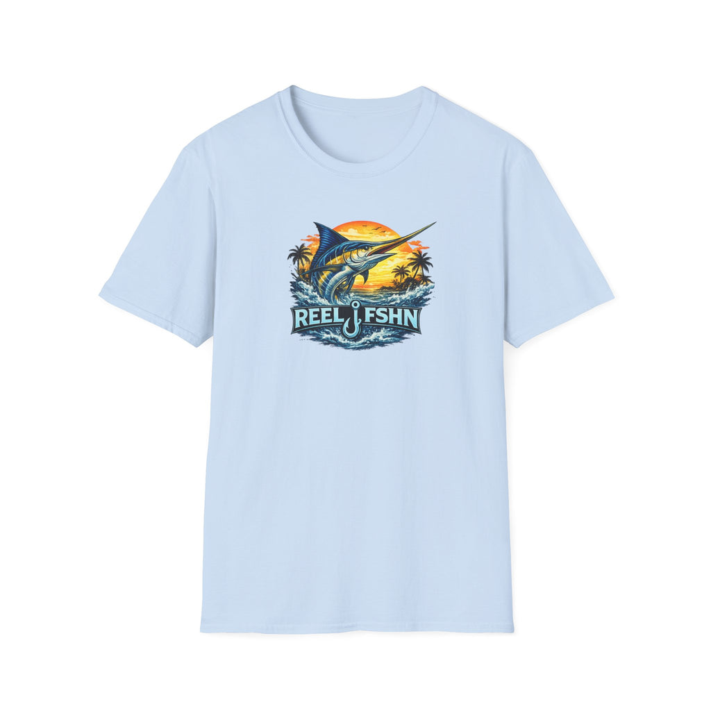 Marlin with REEL FSHN Logo T-Shirt