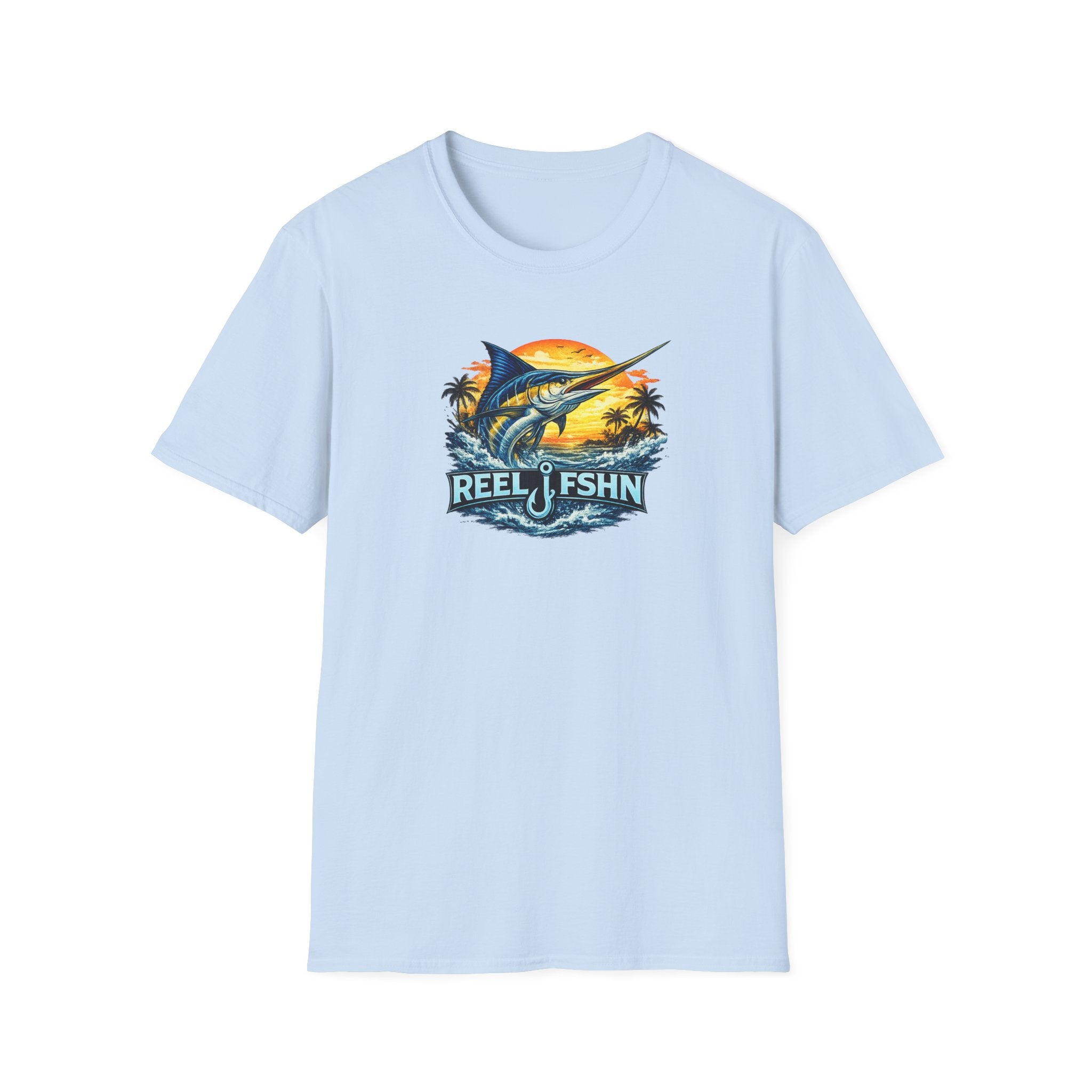 Marlin with REEL FSHN Logo T-Shirt