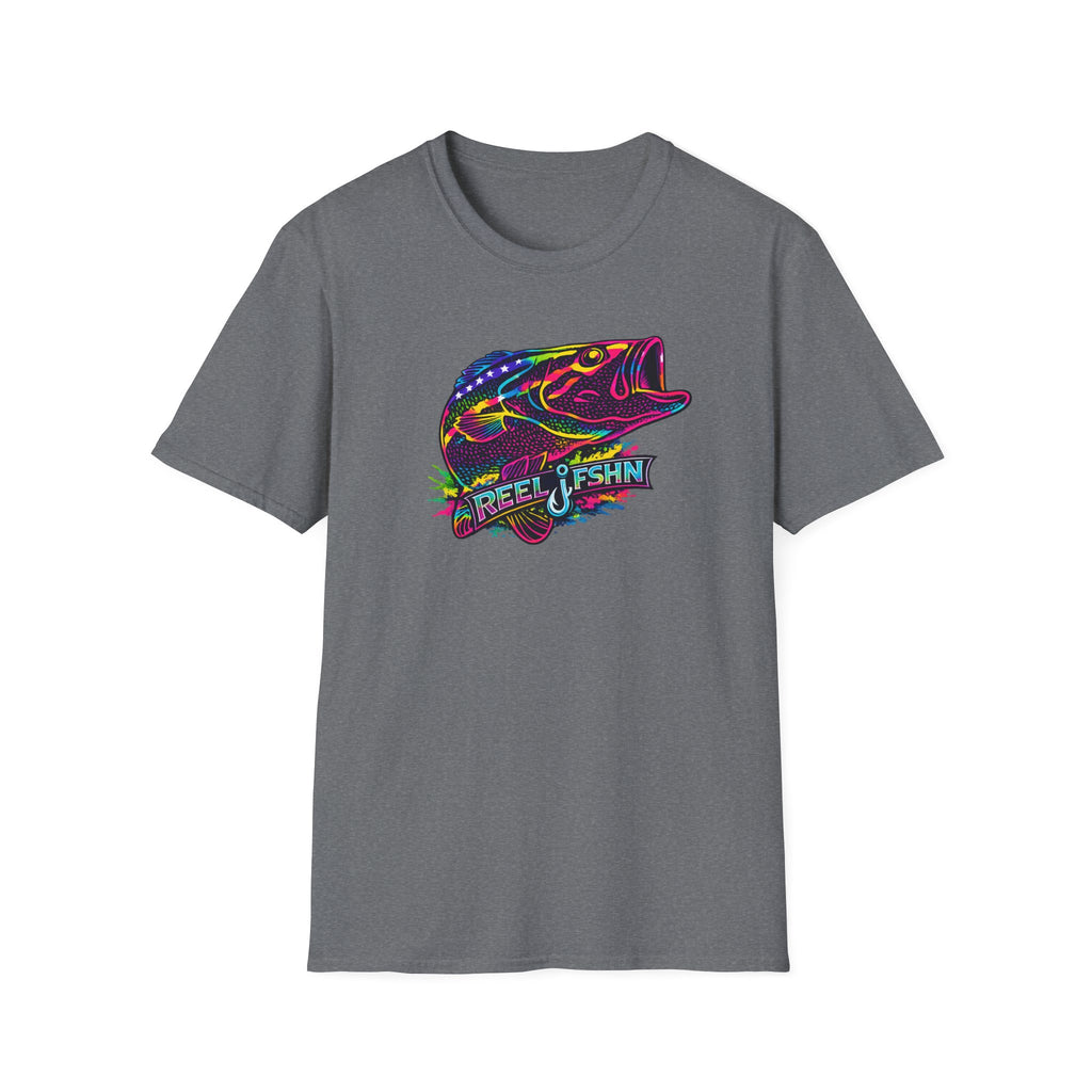 Funky Bass with REEL FSHN Logo T-Shirt