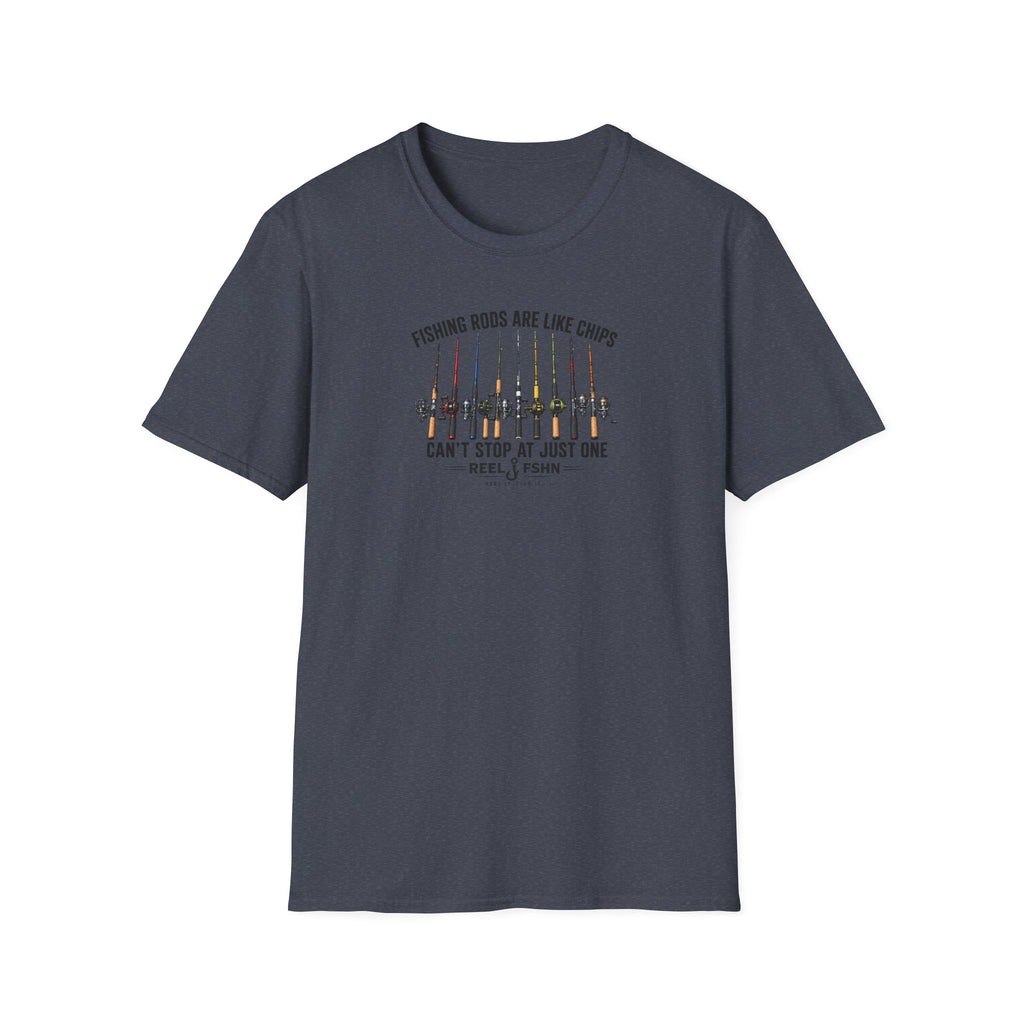 Fishing Rods Are Like Chips Can't Stop At One T-Shirt