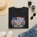 American Flag with Two Rods T-Shirt