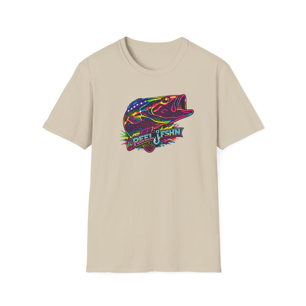 Funky Bass with REEL FSHN Logo T-Shirt