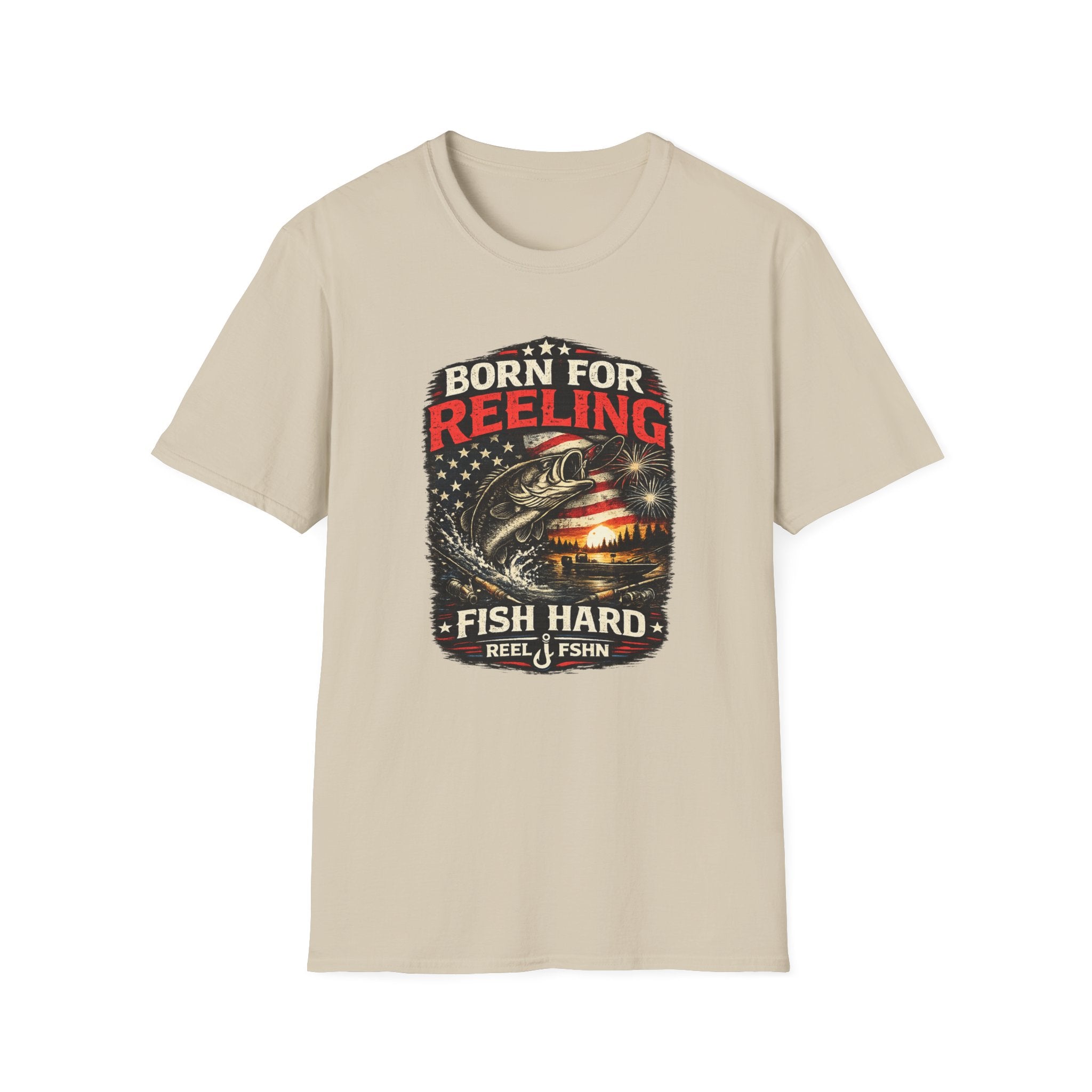 Born For REELING Fish Hard T-Shirt