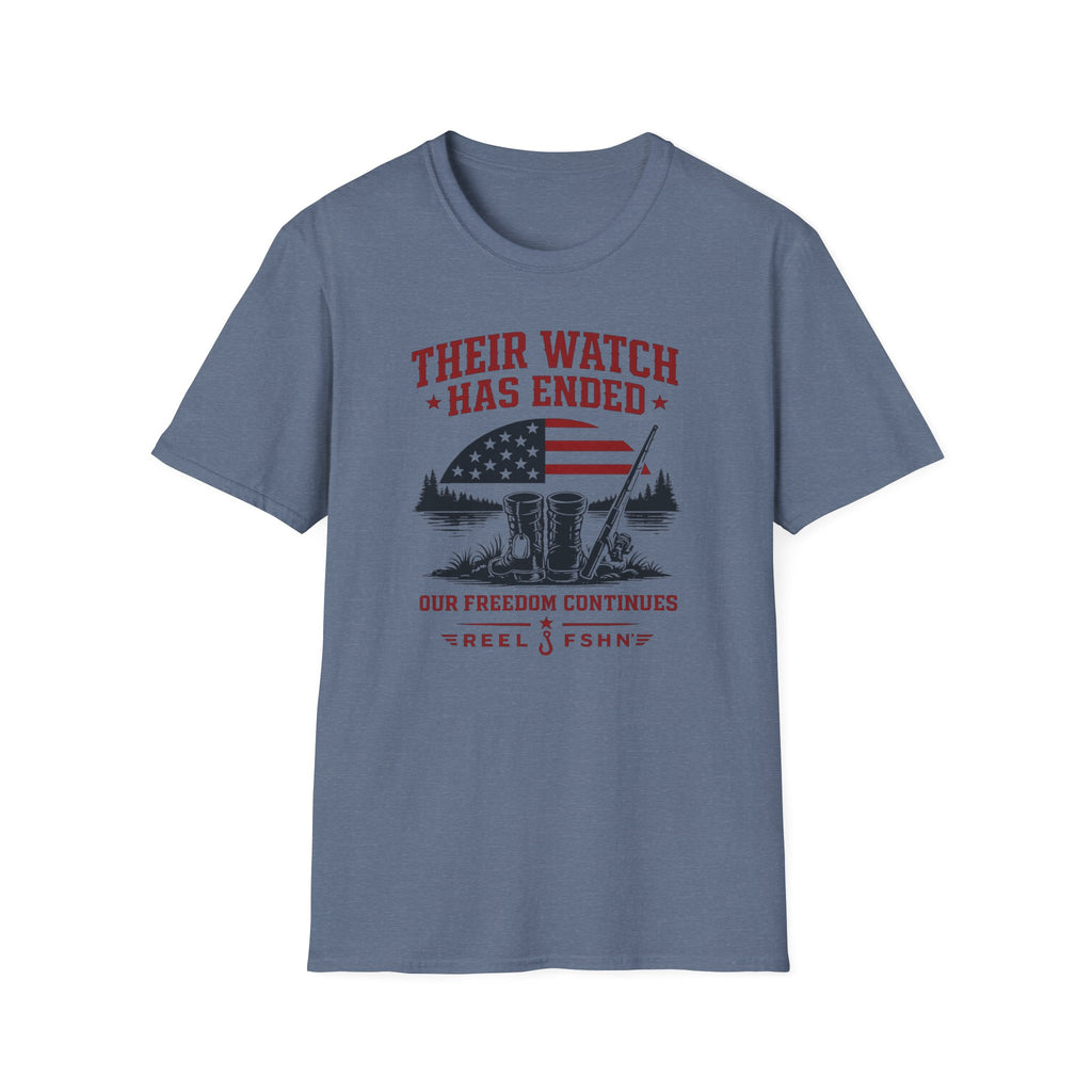 Their Watch Has Ended Our Freedom Continues T-Shirt