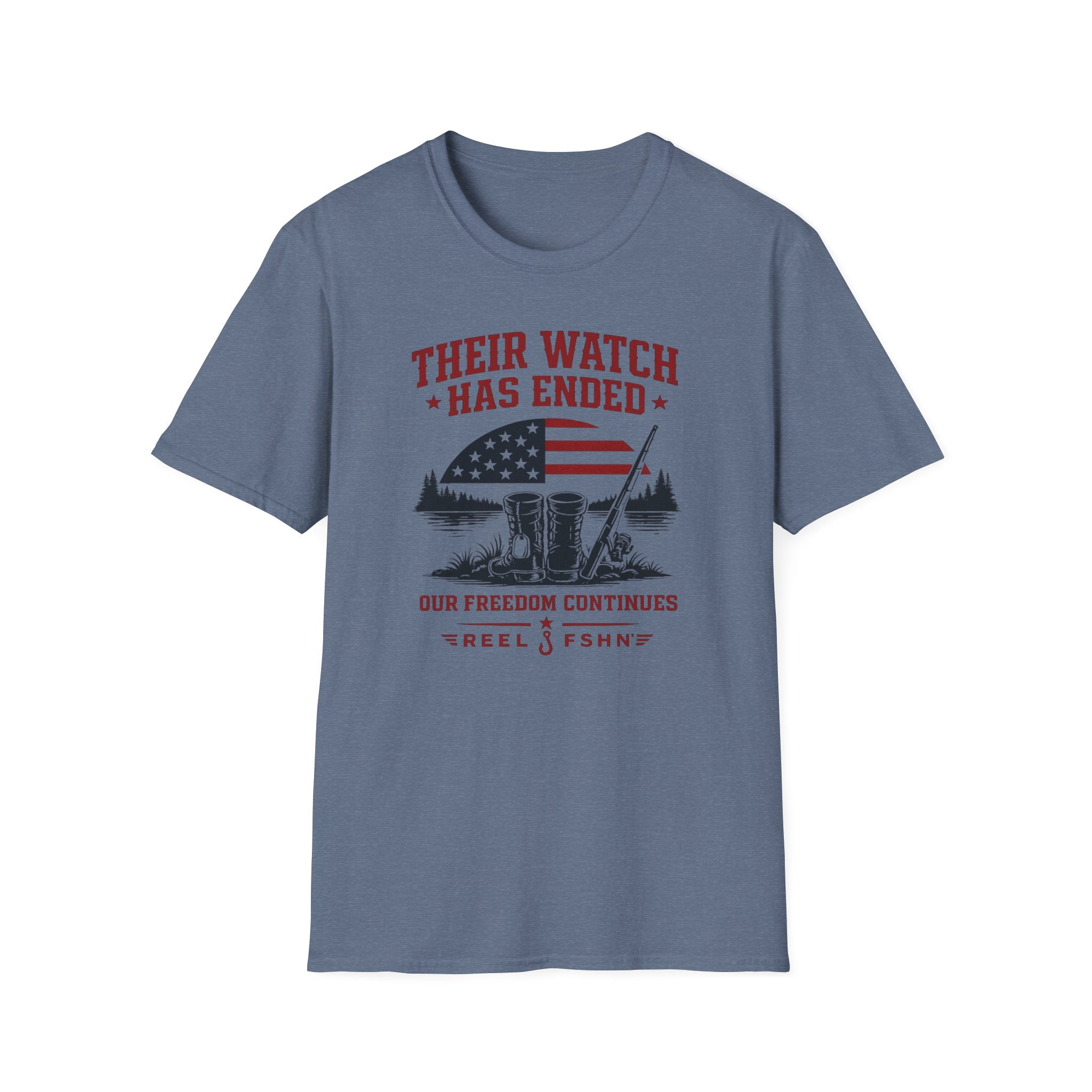Their Watch Has Ended Our Freedom Continues T-Shirt