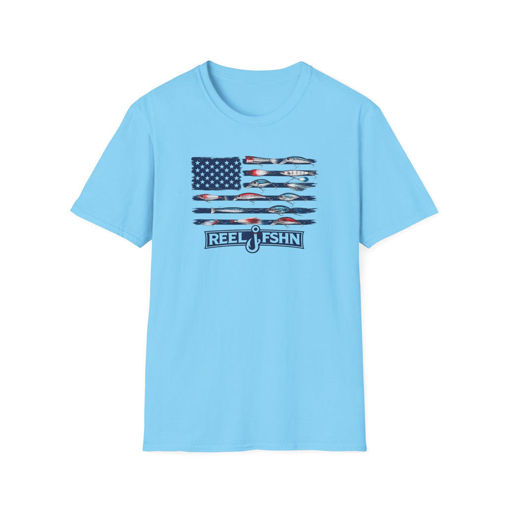 American Flag Lures T-Shirt