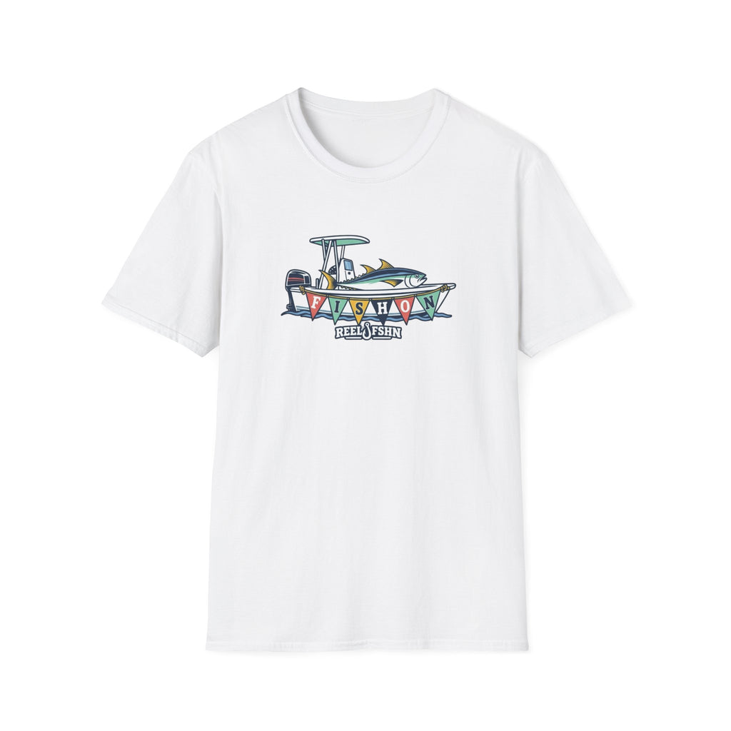 Fish On Tropical Boat T-Shirt