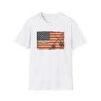 American Flag With Two Rods T-Shirt