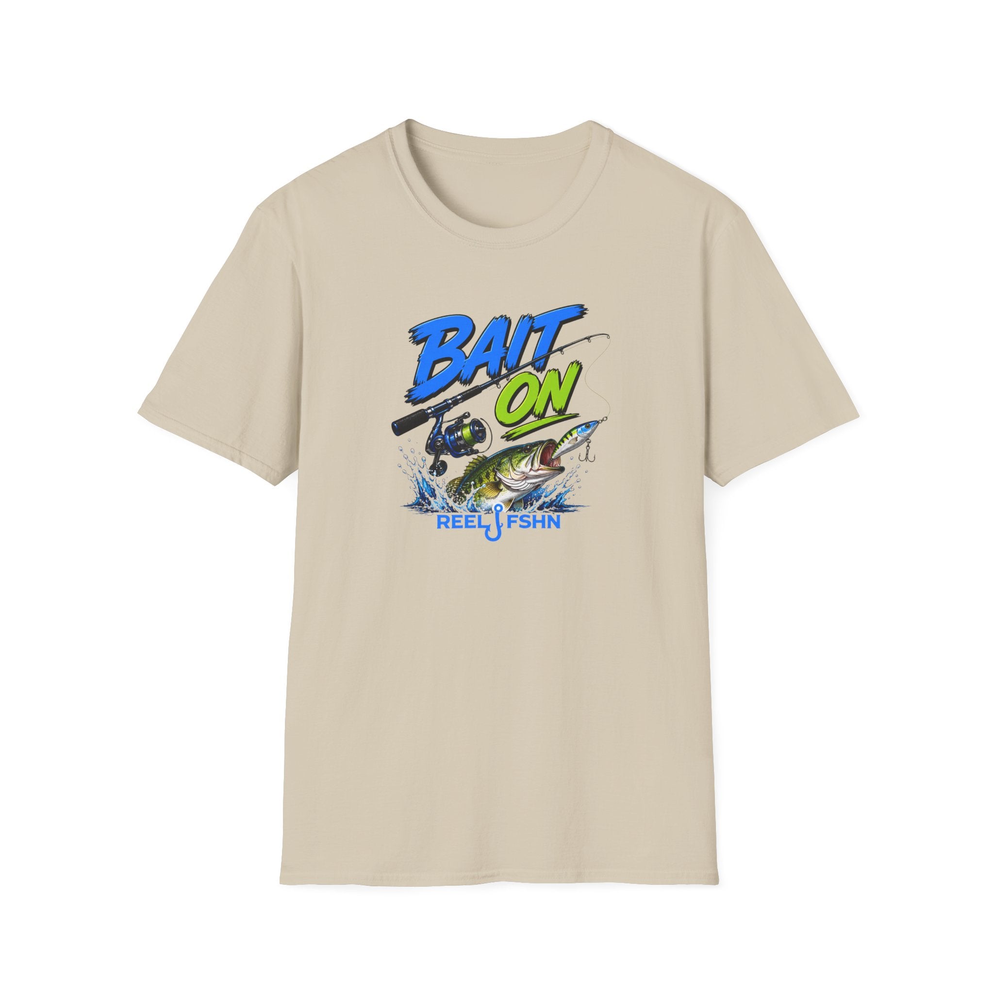 Bait On with Rod & Reel  T-Shirt