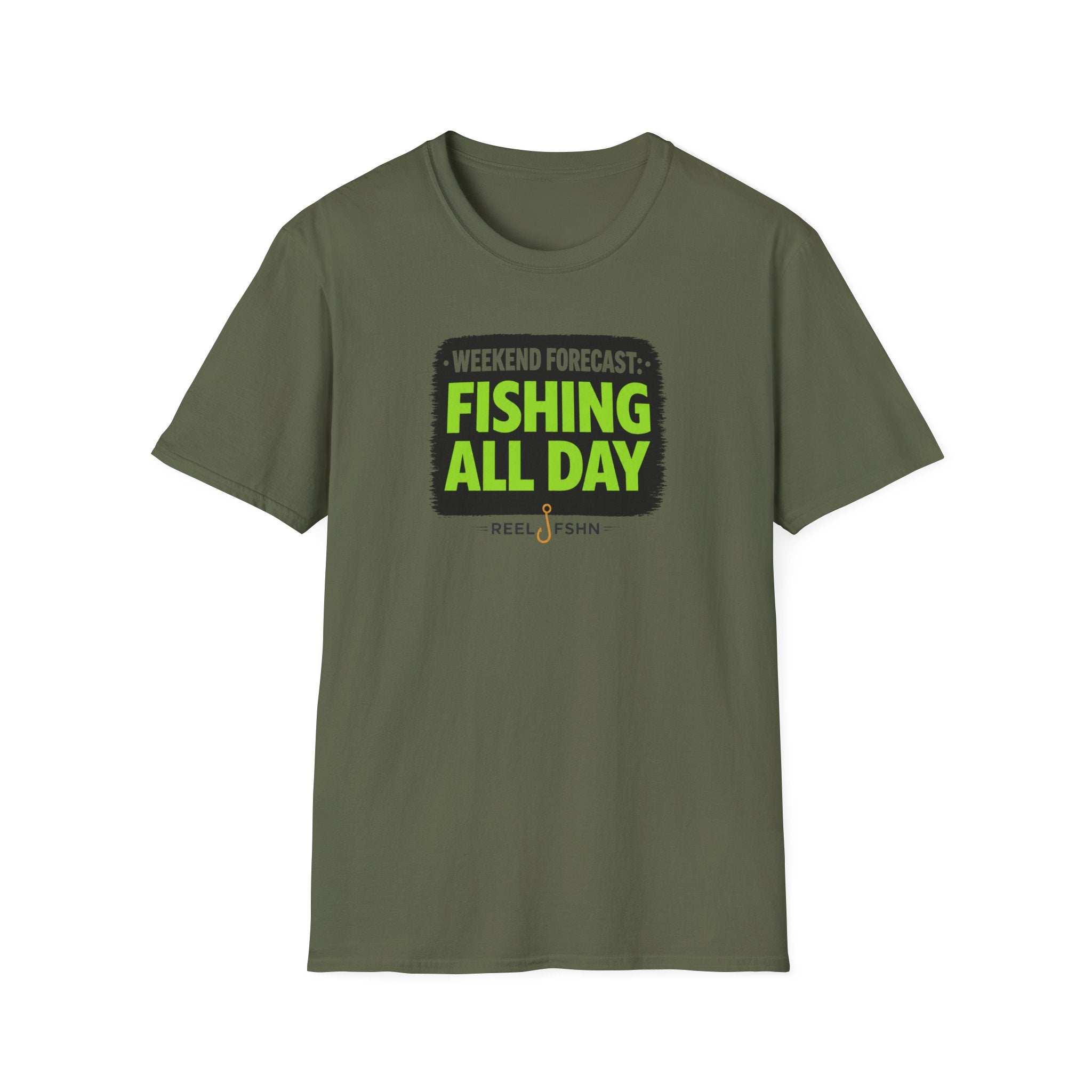 Weekend Forecast Fishing All Day T-Shirt