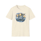 Fishing Boat with Marlin T-Shirt