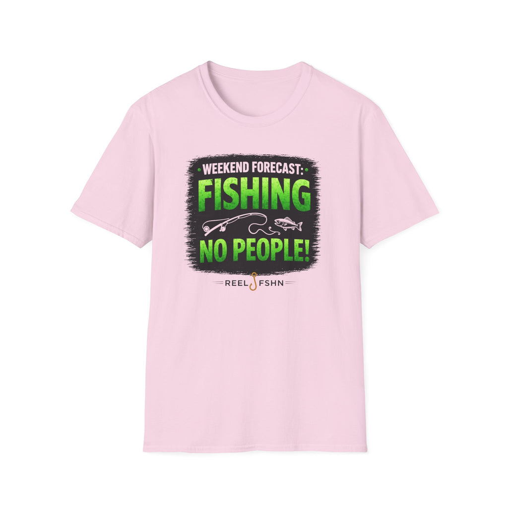 Weekend Forecast: Fishing, No People T-Shirt