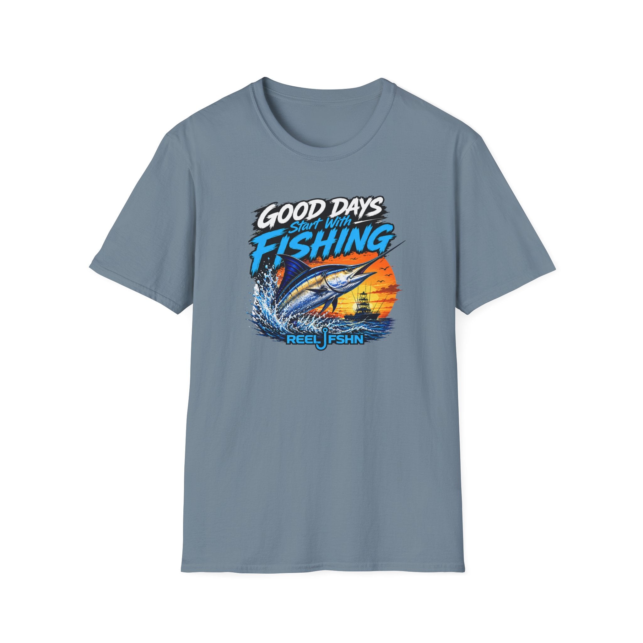 Good Days Start With Fishing Marlin T-Shirt