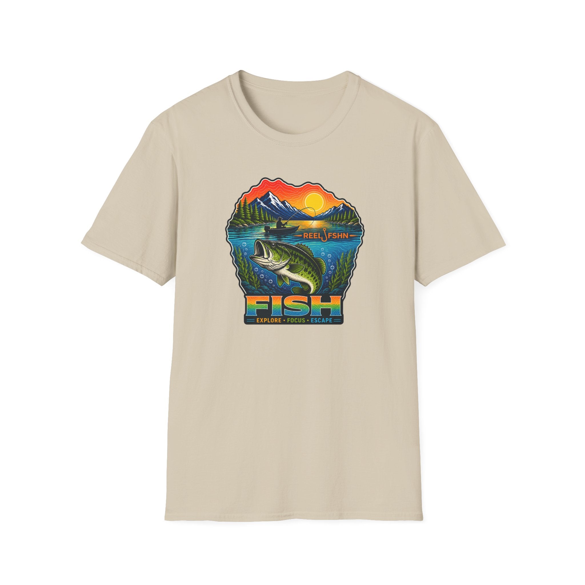 Fish Explore Focus Escape  T-Shirt