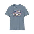 American Flag with Two Rods T-Shirt