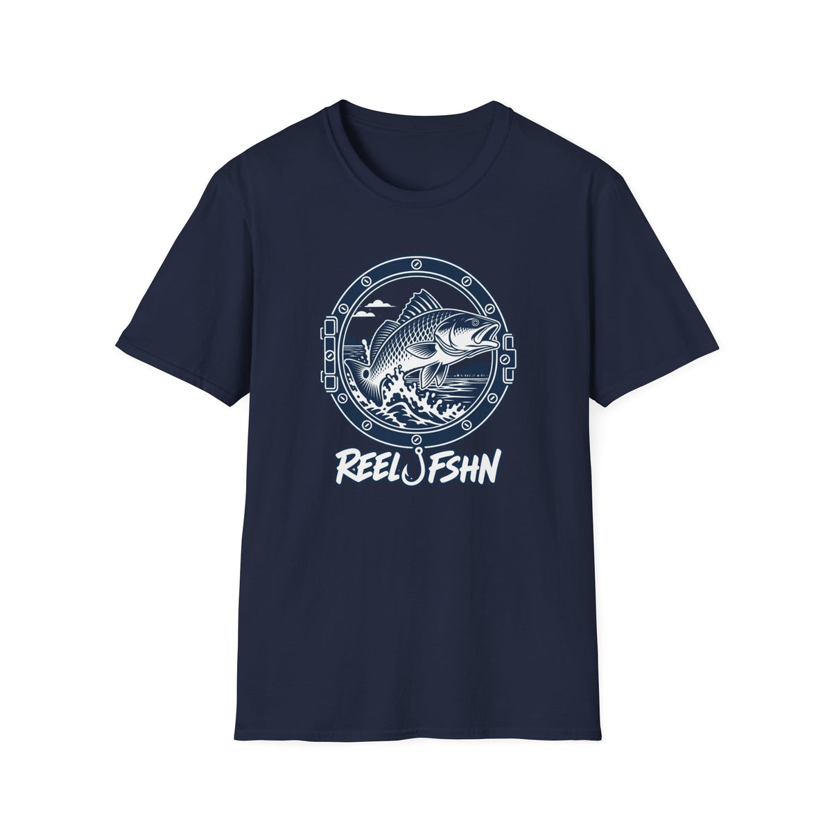 Porthole with Redfish T-Shirt