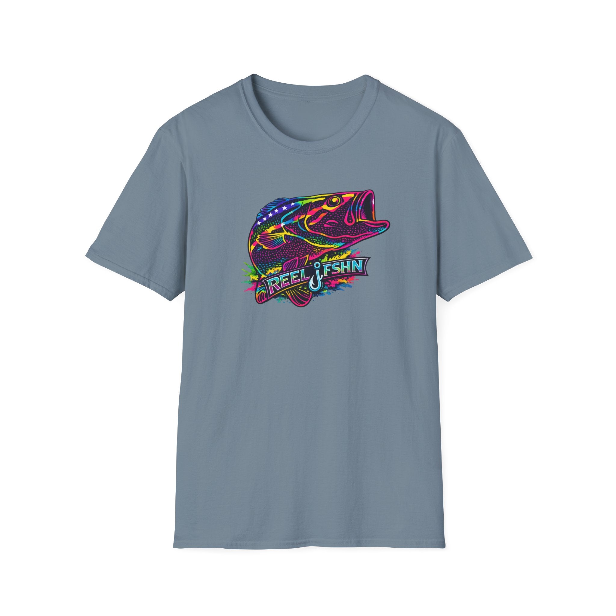 Funky Bass with REEL FSHN Logo T-Shirt