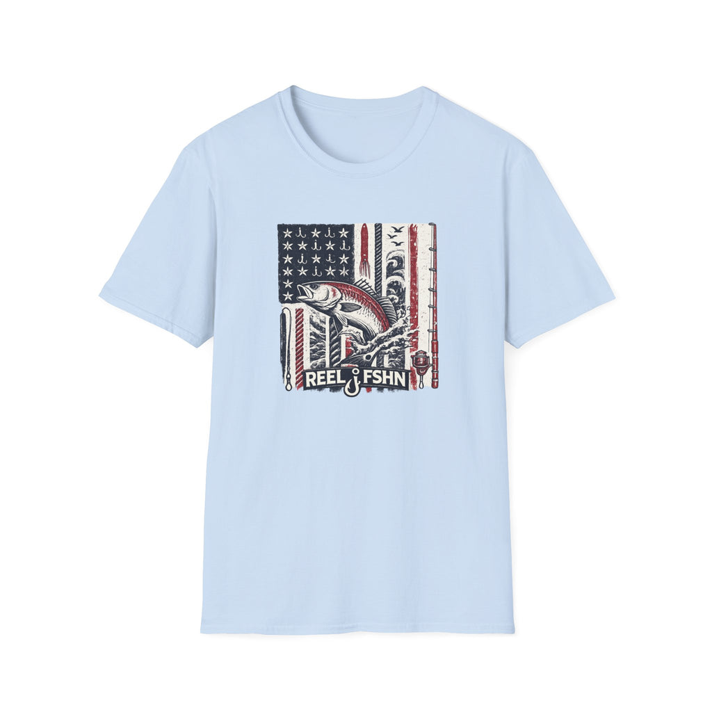 American flag with Tuna T-Shirt