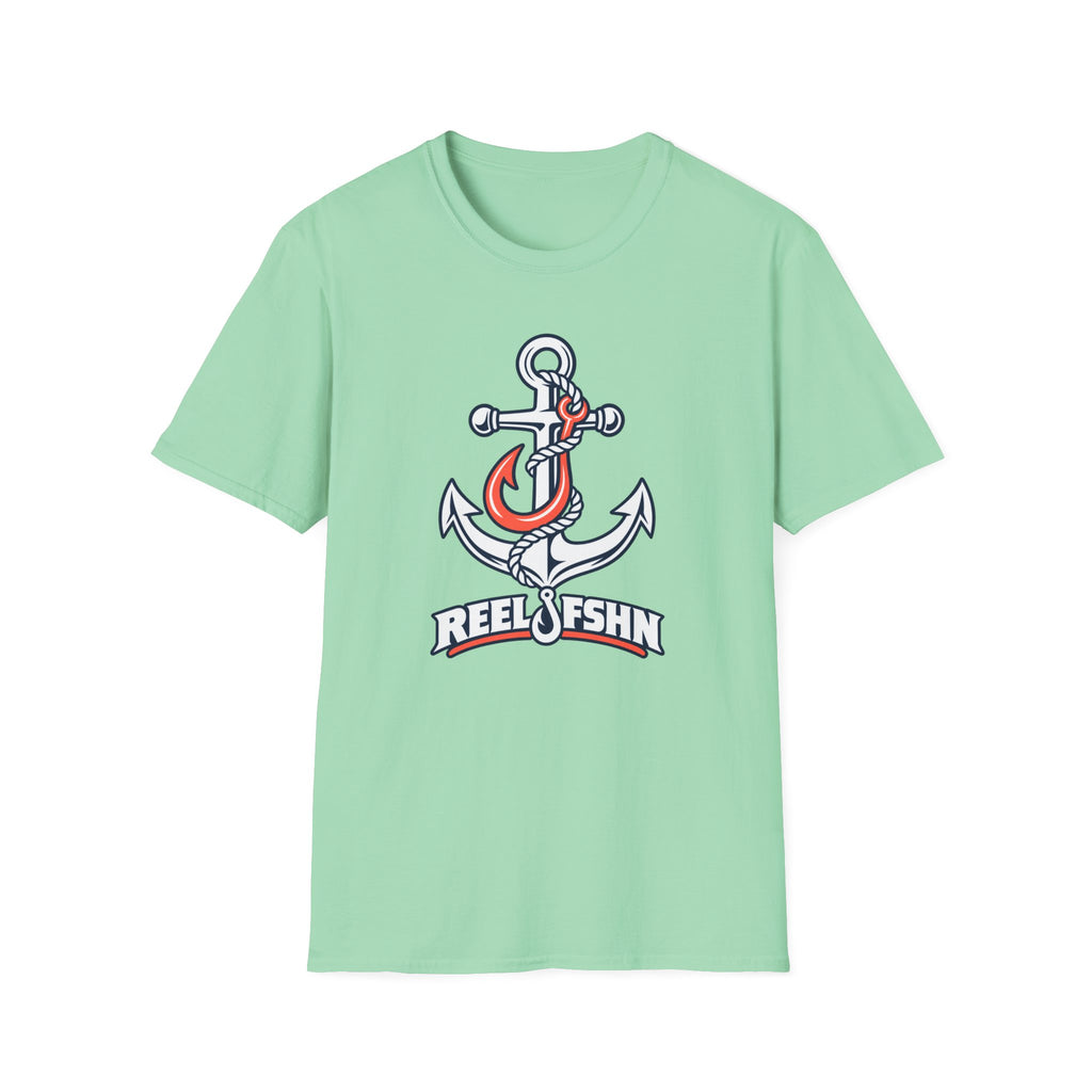Coral & White Anchor T-Shirt