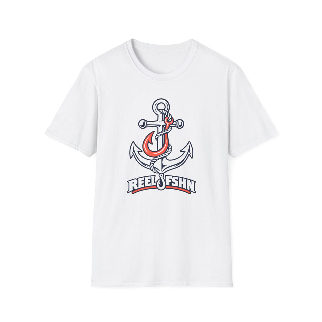 Coral & White Anchor T-Shirt