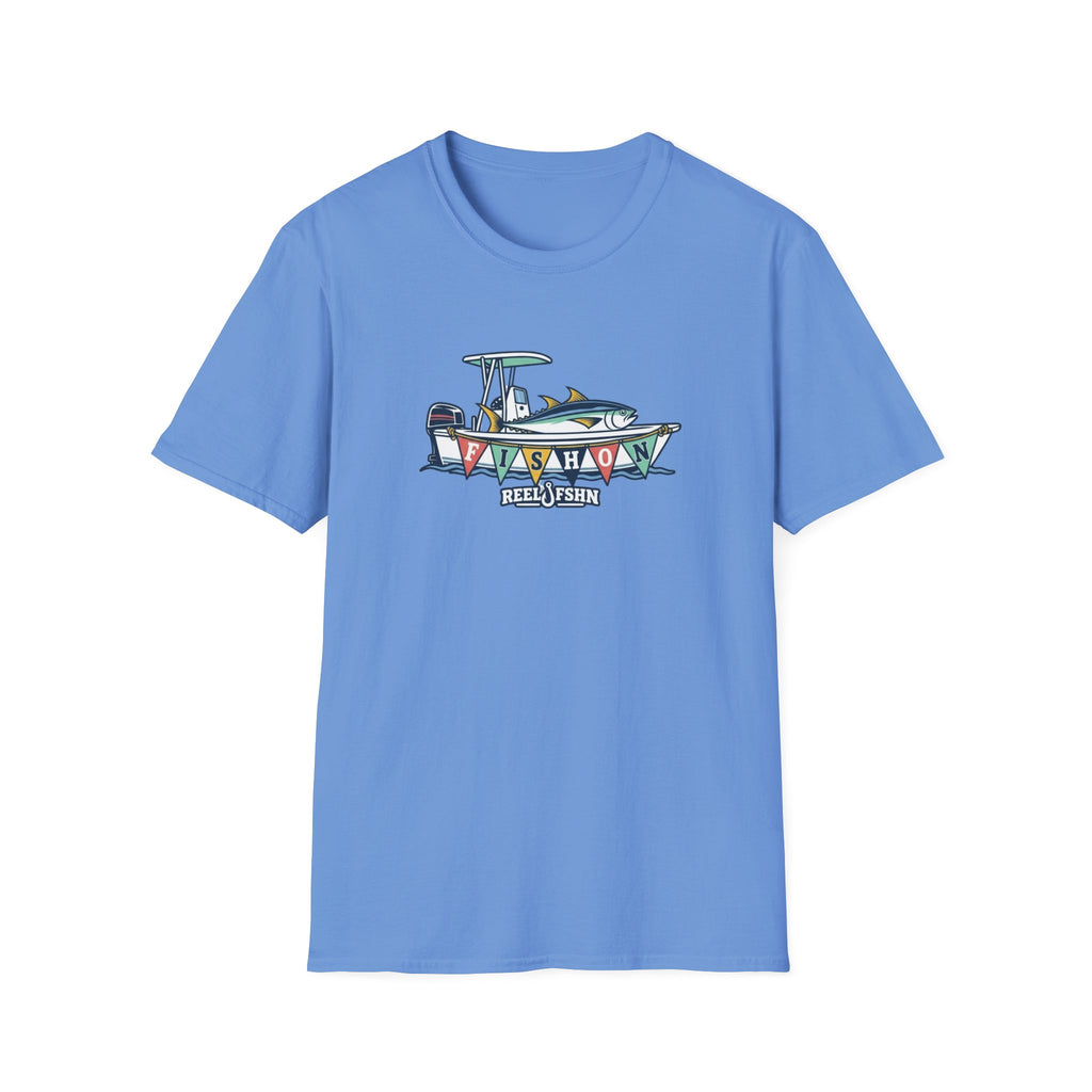 Fish On Tropical Boat T-Shirt