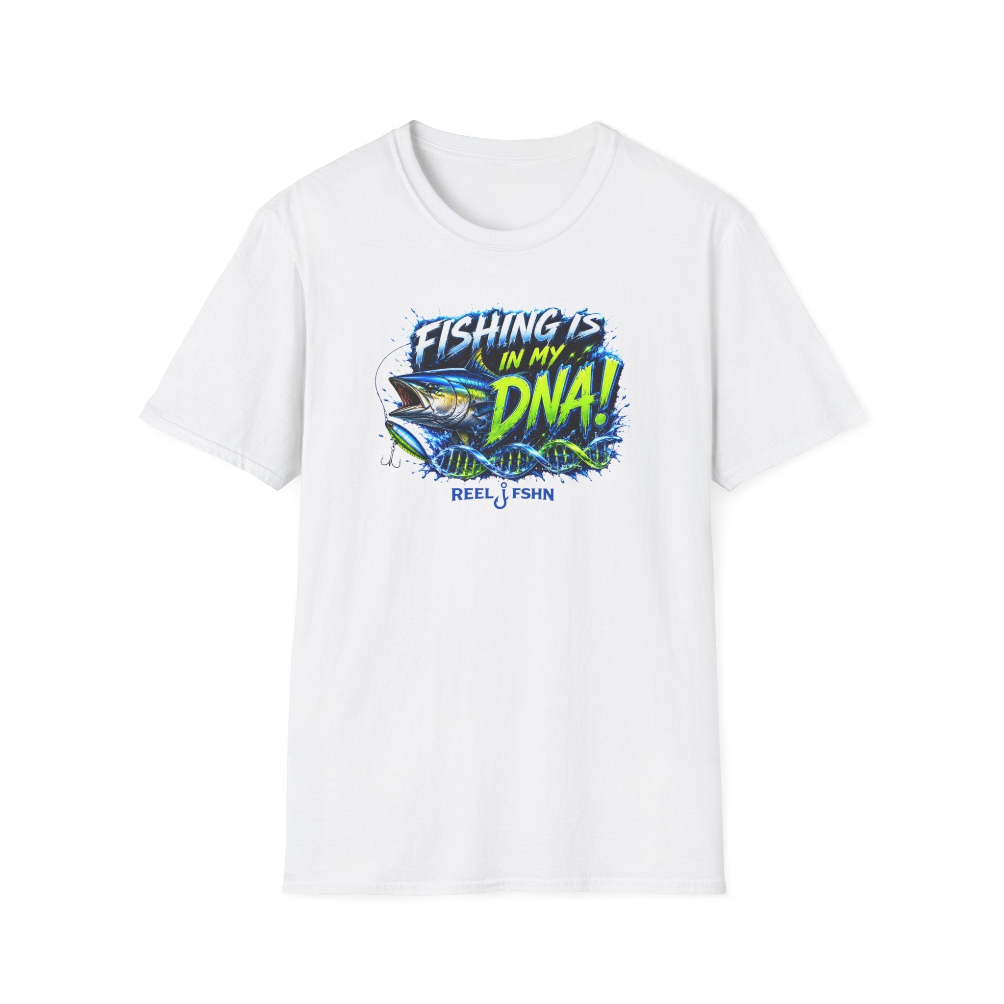 Fishing Is In My DNA with Yellowfin Tuna T-Shirt