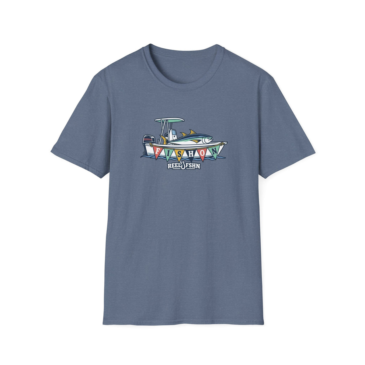 Fish On Tropical Boat T-Shirt