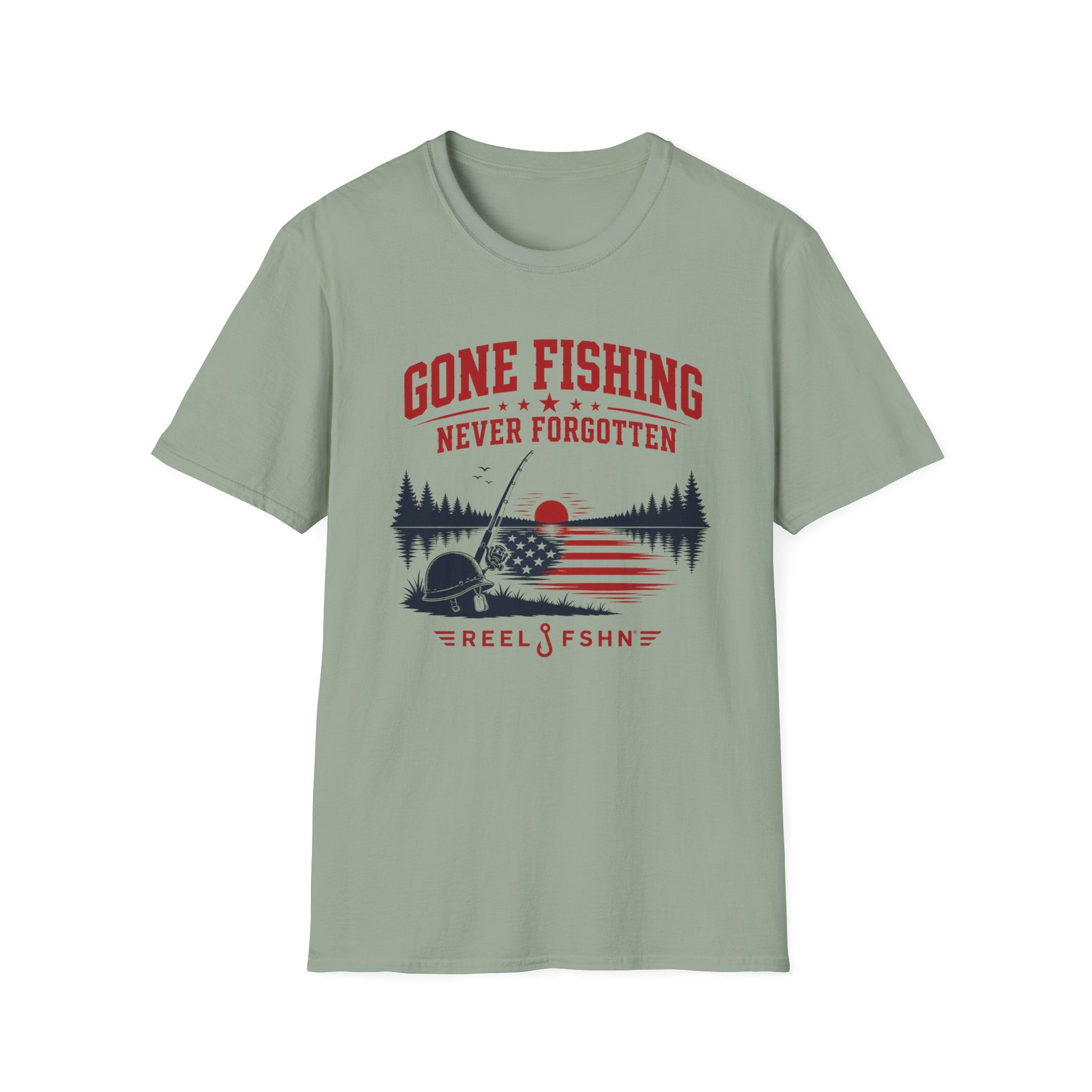 Gone Fishing Never Forgotten T-Shirt