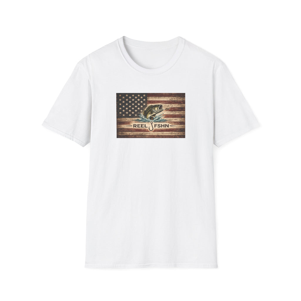 American Flag With Bass T-Shirt